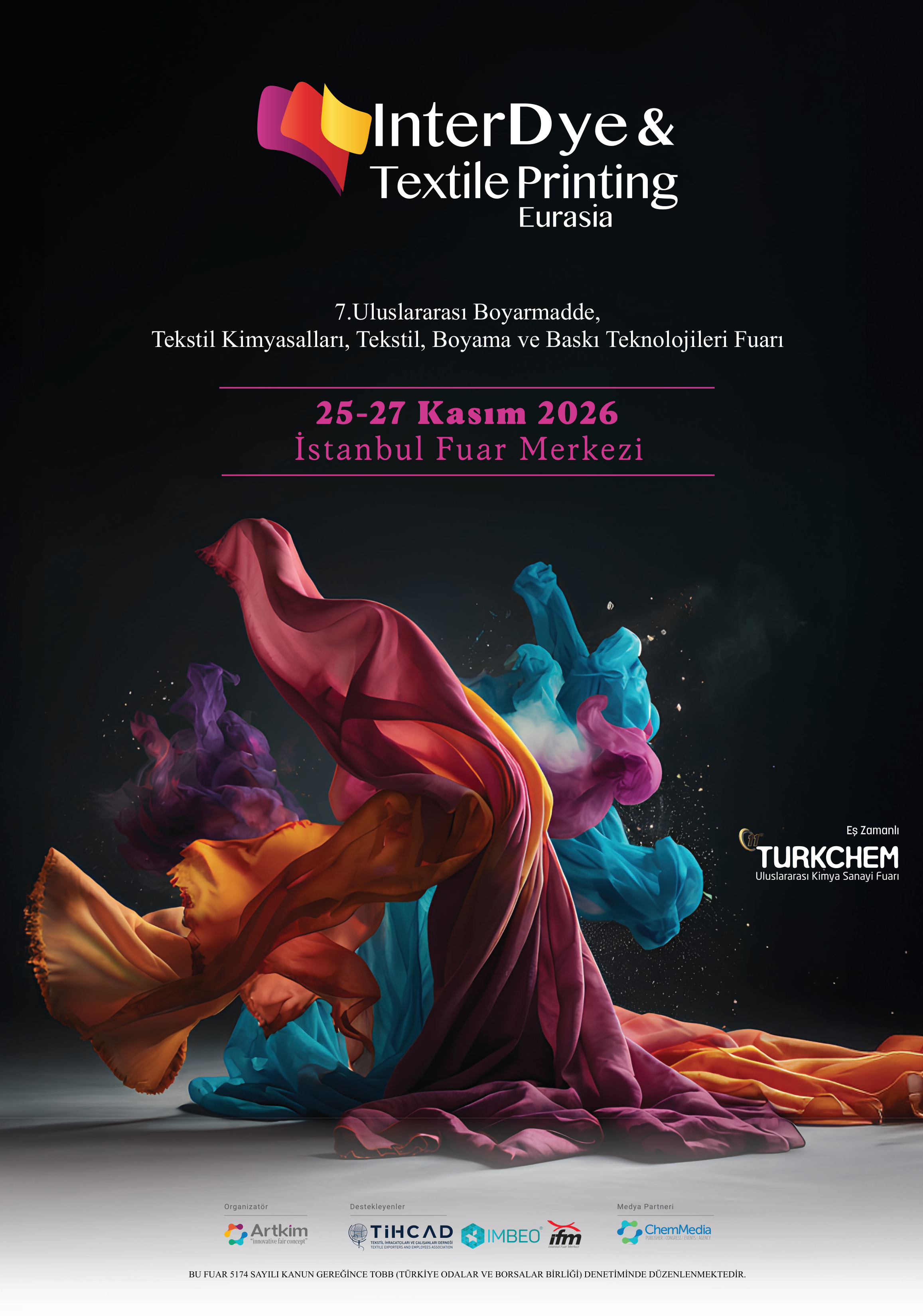 InterDye & Textile Printing Eurasia 2026 Fuar Broşürü kapağı